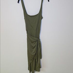 Wilfred Olive Green Wrap Dress